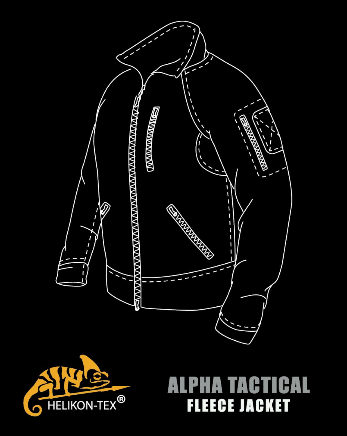 Alpha Grid Tactical Fleece Jacket Helikon-Tex