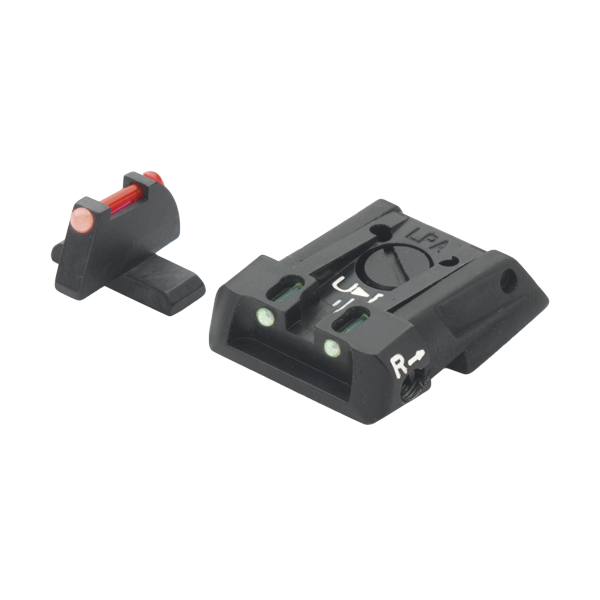 LPA SPF01HK Adjustable Sight Set for H&K P30/P45/SFP9 With Fiber Optic