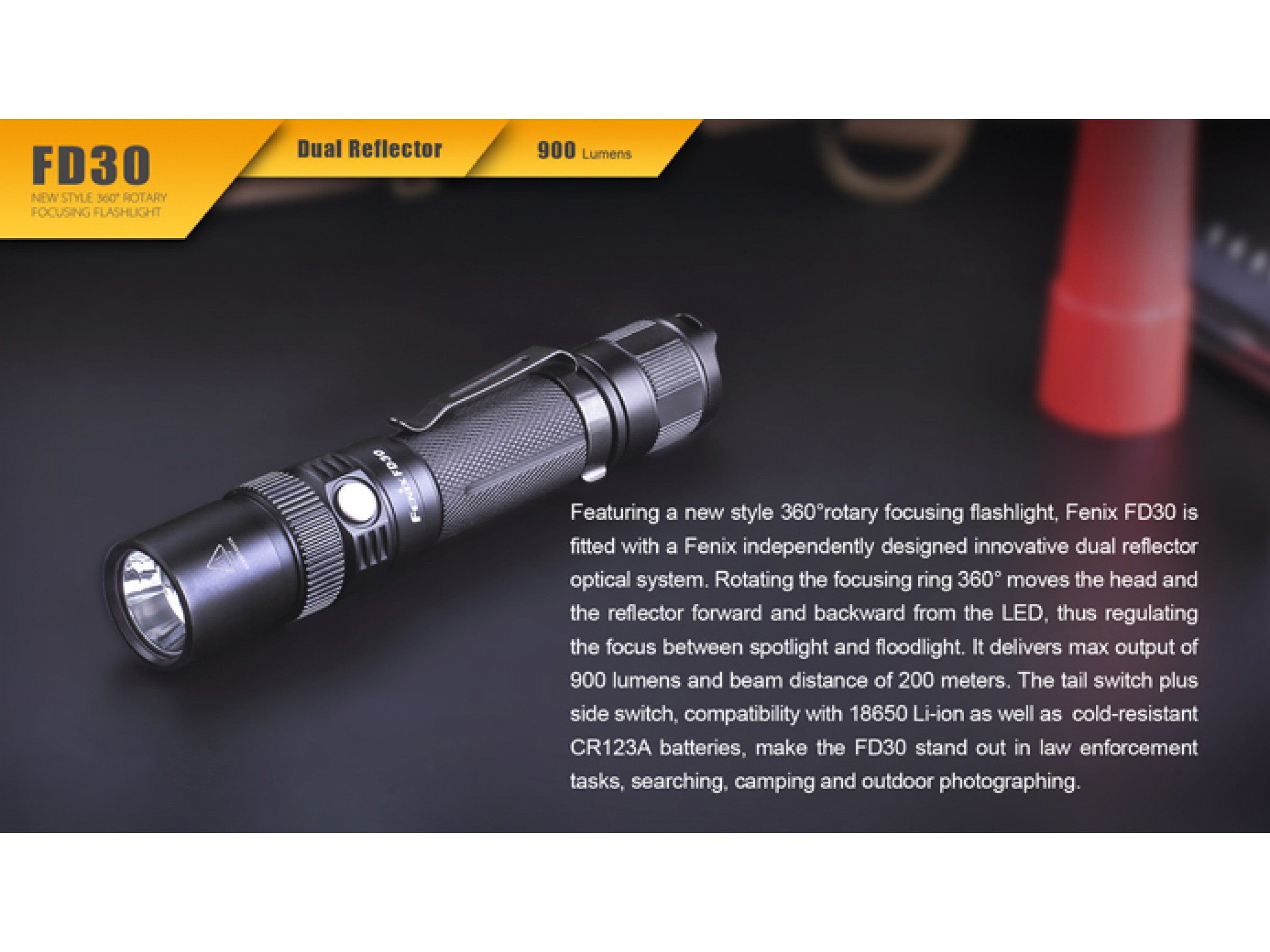 Fenix FD30 flashlight